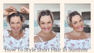 Topsy tail hairstyle for short hair  SALIRASA [upl. by Naj]