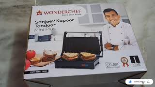 Wonderchef Tandoor Mini Plus Crimson Edge Electric Contact Grill amp Sandwich Maker amazon cooking [upl. by Airotal]