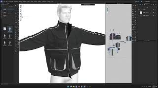 Процесс создания куртки в CLO 3D [upl. by Asela78]