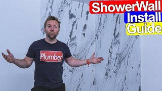 HOW TO FIT SHOWER WALL BOARD INSTALL GUIDE  Tile Alternative [upl. by Friedrick280]