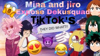 MHABNHAMina and jiro expose Dekusquad tik toks💖Izuocha💚 [upl. by Junji608]