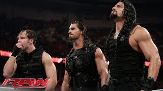 The Shield takes the hunt to Evolution Raw May 12 2014 [upl. by Inajna987]