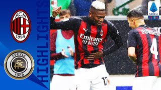 Milan 30 Spezia  Milan cruise to victory over newly promoted Spezia  Serie A TIM [upl. by Kelton]