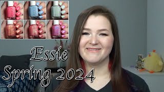 Essie Spring 2024 Collection  Live Application Review [upl. by Junieta]