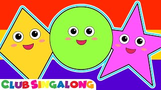 quotShapes Familyquot  Finger Family Song Childrens Shapes Learning Rhyme Educational Sing Along [upl. by Milty]