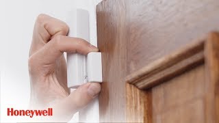 WIRELESS DOOR AND WINDOW SENSOR Installation  evohome security  Honeywell Home [upl. by Brey]