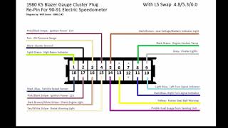 1980 LS K5 electric speedo diagram [upl. by Mayrim]