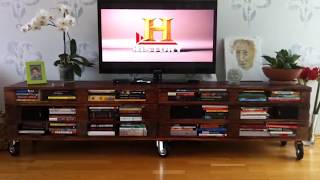 DIY Simple Pallet Table TV Stand 2017 [upl. by Attenat414]