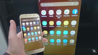 Samsung A7 SCREEN MİRRORİNG  EKRAN YANSITMA [upl. by Ymrots]