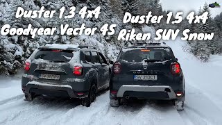 2023 Duster 4x4 150 HP vs Duster 15 dCi Snow Off Road [upl. by Peppel]