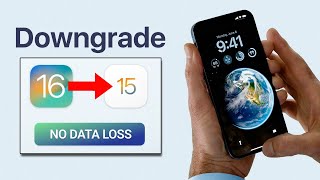 DOWNGRADE iOS 16 to 15  No computer or data lost NEW [upl. by Rosa]