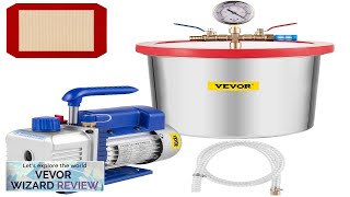 VEVOR Vacuum Chamber with Pump 2 Gallon Vacuum Chamber 3CFM 14HP Vacuum Review [upl. by Paget]