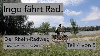 RheinRadweg 1496km  TEIL 4  Von Andermatt Schweiz bis zur Mündung bei Hoek van Holland [upl. by Ihdin101]