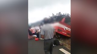 Accident de la route à BassinBlanc  une dizaine de blessés [upl. by Diego354]