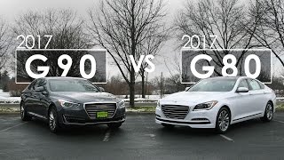 2017 Genesis Comparison  G80 vs G90  Morries Genesis [upl. by Droc]