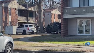 Person arrested dog shot in Hampton SWAT situation [upl. by Dorion613]