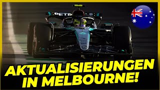 MERCEDES BEREITET AKTUALISIERUNGEN FÜR DEN GRAND PRIX VON MELBOURNE VOR  FORMEL 1 [upl. by Grand]