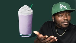 TRYING OUT STARBUCKS NEW LAVENDER CREME FRAPPE [upl. by Jewel]