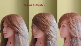 How to cut side swept Bangs at home  Side Bangs haircut step by step  Bangs haircut [upl. by Kali]