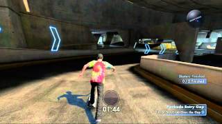 Skate 3 PS3  Parkade Entry Gap Challenge HD [upl. by Anaes]