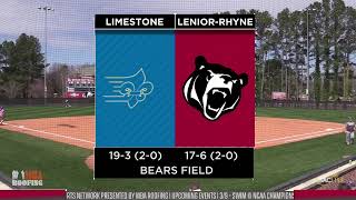 LenoirRhyne Softball vs Limestone Game 1  382022 [upl. by Tager]