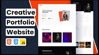 personal portfolio website using html css and javascript  responsive  code in description [upl. by Atekin]