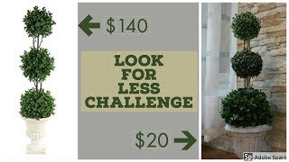 How To Make Topiary TreesDIY Topiary TreesLook For Less Home Decor [upl. by Issor]