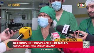 Récord de trasplantes renales en el Hospital de Clínicas [upl. by Alam886]