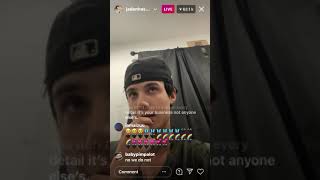 Jaden Hossler Instagram live  12 April 2021 [upl. by Levin]