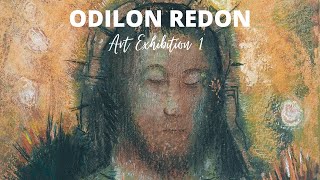 Odilon Redons Strange Paintings with TITLES 🖼Curated Exhibition 1 ✽ Famous French Symbolist Artist [upl. by Iram959]