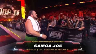 Samoa Joe Entrance  AEW Collision October 28 2023 [upl. by Yrred877]