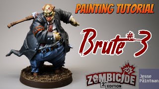 Painting Brute3 from Zombicide 2nd Edition  Miniature Painting Guide E32 [upl. by Coward]