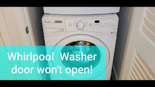 Front Load Washer Door Wont UnlockNOT DRAINING  How to Fix Front Load Washer [upl. by Iline]