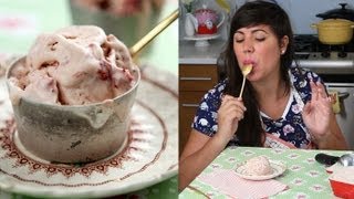 How to Make Perfect Ice Cream  Strawberry Ice Cream Recipe [upl. by Nojed]