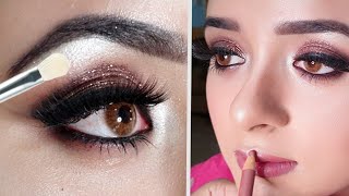 Glittery Smokey Eye Makeup with quotAFFORDABLEquot Products Beginners Eye Makeup Tutorial [upl. by Ahsen]