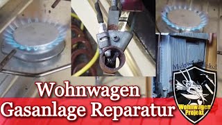 Wohnwagen Gasanlage Reparatur [upl. by Hsiekal250]