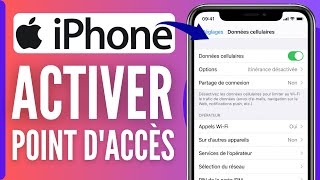 Comment Activer Point Daccès Mobile Sur Iphone  En 2024 [upl. by Aninay]