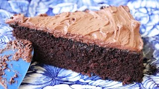 Quick amp Easy Chocolate Cake  No eggs No butter One bowl [upl. by Zap]