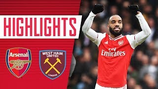 HIGHLIGHTS  Arsenal 10 West Ham  Premier League  March 7 2020 [upl. by Augustin]