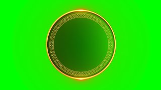 Five Beautiful Circle Logo Animation Green Screen [upl. by Sethrida]