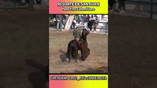 RESORTE DE SAN JUAN HACE 32 AÑOS EN CARTAGENA pasofinocolombiano shortsvideo horse [upl. by Schmitz518]