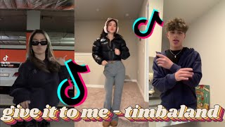 give it to me ♤ timbaland instrumental ♡ tiktok dance compilation [upl. by Teece]