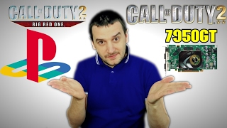 Retrogaming 1 Call of Duty 2 PS2 Playstation 2 vs PC 7950 GT [upl. by Jurgen821]