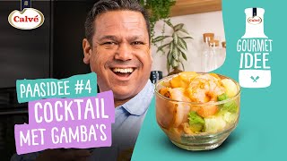 Gourmet Recept  Cocktail met Gamba’s  door TVchef Danny Jansen  Calvé Gourmet Idee [upl. by Nosnar]