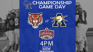 HS Football  Division 5 State Championship 3 Wrightstown vs 1 Aquinas  NEW Sports Radio AUDIO [upl. by Kaleb]