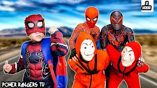 KID SPIDER MAN amp SpiderMan Catch Bad Guys Unstable escape plan  Best action video compilation [upl. by Johannessen]