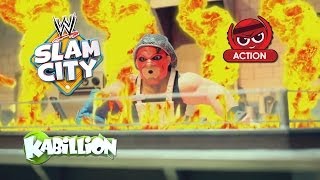 WWE Slam City  Cafeteria Chaos ft Kane amp Santino Marella [upl. by Buffy]