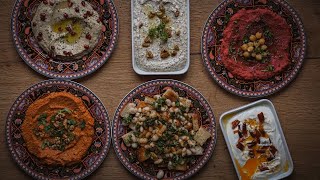 6 Rezepte für Meze  Orientalische Vorspeisen  VeganVegetarisch [upl. by Aitnohs521]