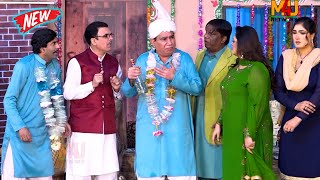 Nasir Chinyoti and Jiya Butt  Sajan Abbas  Abid Charlie  Stage Drama  Khand Nalon Mithi comedy [upl. by Yrak]