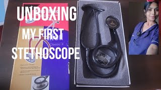 Unboxing My first STETHOSCOPE medicalstudent dipikamedico [upl. by Lebasiairam851]